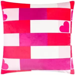 Big Love Cushion Pink/Red, Pink/Red / 45 x 45cm / Polyester Filled