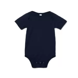 Bella + Canvas Baby Jersey Short Sleeve Onesie (18-24 Months) (Navy)