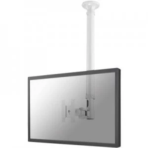 NewStar FPMA-C100WHITE 1x Monitor ceiling mount 25,4cm (10) - 76,2cm (30) Height-adjustable, Tiltable, Swivelling, Swivelling
