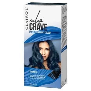 Color Crave Semi Permanent Hair Colour 60ml Indigo Blue