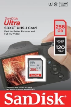 SanDisk Ultra UHS-I 120MBs SDXC Memory Card - 256GB
