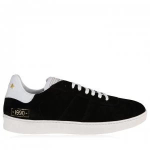 PANTOFOLA D ORO Panto Suede Trainers - BLACK/WHITE