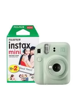 Fujifilm Instax Mini 12 Instant Camera With 20 Shot Film Pack - Mint Green