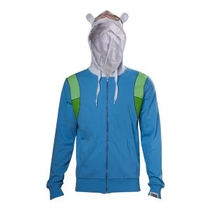 Adventure Time - Finn Inspired All-Over Print Mens X-Large Hoodie - Multi-Colour