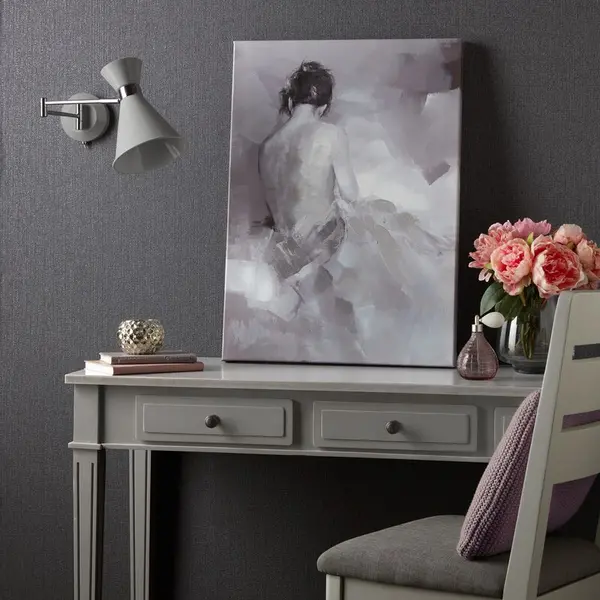ART FOR THE HOME Art For The Home - Rosie Grey Printed Canvas 114199