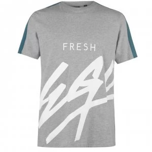 Fresh Ego Kid Mens Ego Print T-Shirt - Grey/White