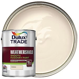 Dulux Trade Weathershield Smooth Masonry Paint - Magnolia 5L