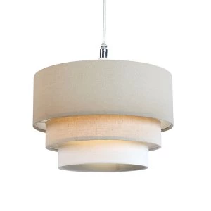 Village At Home 3 Tier Pendant - Taupe