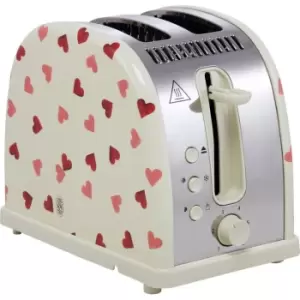 Russell Hobbs Emma Bridgewater Pink Hearts Design 28340 2 Slice Toaster