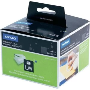 Dymo 36mmx89mm Large Address Plastic Clear Labels 260 Labels for LabelWriter 310320330Turbo400