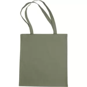 Jassz Bags "Beech" Cotton Large Handle Shopping Bag / Tote (One Size) (Eucalyptus) - Eucalyptus