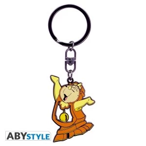 Disney - The Beauty & The Beast Cogsworth Moving Keychain