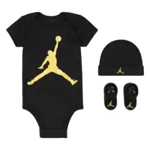 Air Jordan Jumpman 3 Piece Baby Set - Black