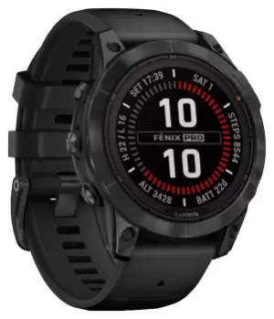 Garmin Fenix 7 Pro Solar Glass GPS Smartwatch - Black