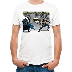 Batman - Fight Mens X-Large T-Shirt - White