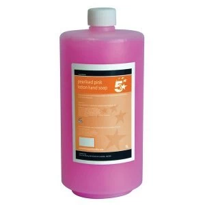 5 Star Facilities 1 Litre Lotion Hand Soap Pearlised Pink
