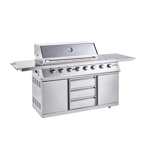 Outback Signature II - 6 Burner Dual Fuel BBQ Grill - Stainless Steel 370760 Stainless steel