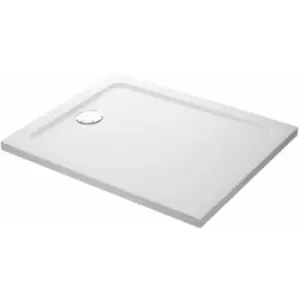 Mira Rectangular Anti Slip Shower Tray Low Safe Bathroom 0 Upstands 1400x700mm - White