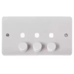 Mode 2 Gang Unfurnished 3 Apertures Dimmer Switch Plate - CMA147PL - 217597