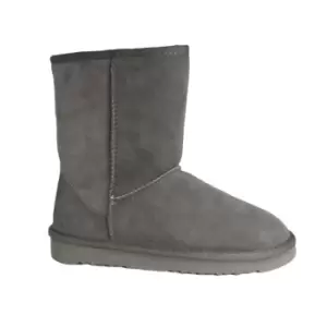 Eastern Counties Leather Womens/Ladies Jodie Sheepskin Short Plain Boots (4 UK) (Grey)