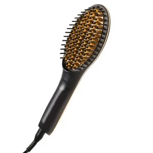 JML Simply Straight Gold Heated Ceramic Hair Straightener Brush