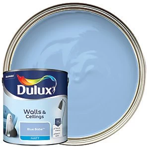 Dulux Walls & Ceilings Blue Babe Matt Emulsion Paint 2.5L