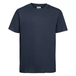Russell Childrens/Kids Slim Short Sleeve T-Shirt (5-6 Years) (French Navy)