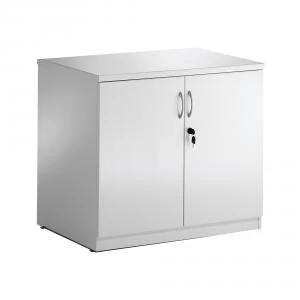Trexus Desk High Cupboard 800x600x730mm High Gloss White Ref I000732