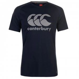 Canterbury Large Logo Poly T Shirt Mens - Navy