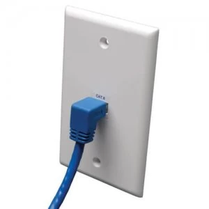 Tripp Lite Down Angle Cat6 Gigabit Molded UTP Ethernet Patch Cable RJ4