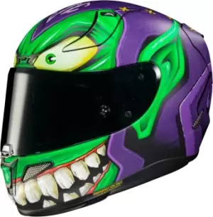 HJC RPHA 11 Green Goblin Marvel Helmet, purple, Size S, purple, Size S