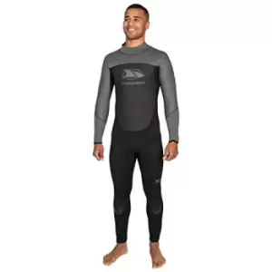 Trespass Mens Diver Long Wetsuit Black/Dark Grey Medium