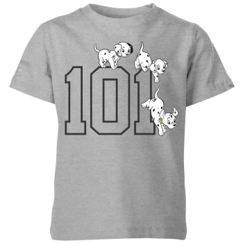Disney 101 Dalmatians 101 Doggies Kids T-Shirt - Grey - 7-8 Years