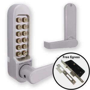 Borg 5404 Combination Lock Flat Handles + Escape Lock