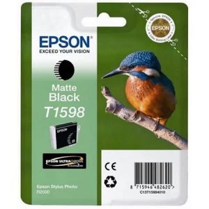 Epson Kingfisher T1598 Matte Black Ink Cartridge