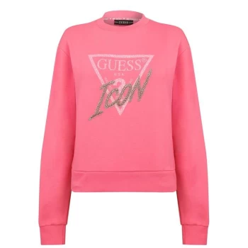 Guess Guess Icon Sweatshirt - Pink