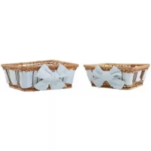 Natural Fern with Lining Baskets - Set of 2 - Premier Housewares