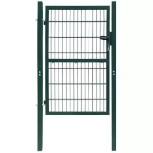 2D Fence Gate (Single) Green 106 x 190cm Vidaxl Green