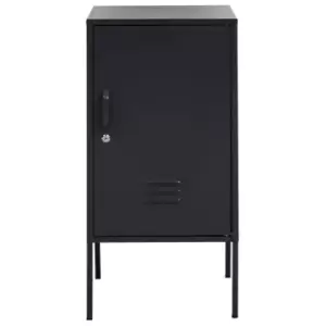 Olivia's Asher 1 Drawer Metal Lockable Cabinet in Black