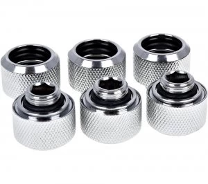 ALPHACOOL Eiszapfen 16mm Chrome HardTube Compression Fitting - Silver