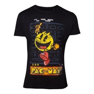 Pac-Man - Retro Start Scene Mens XX-Large T-Shirt - Black