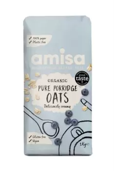 Amisa Organic GF Pure Porridge Oats 1KG