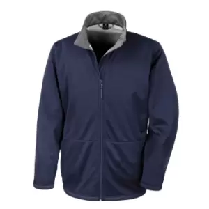 Result Core Mens Soft Shell 3 Layer Waterproof Jacket (3XL) (Navy Blue)