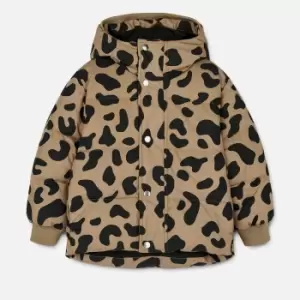 Liewood Kids Palle Leopard Print Shell Puffer Jacket