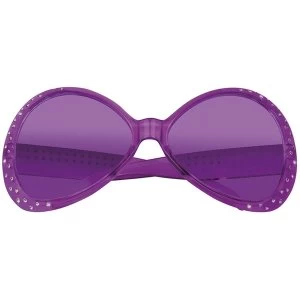 Chill Glasses With Rhinestones Fancy Dress (Purple)