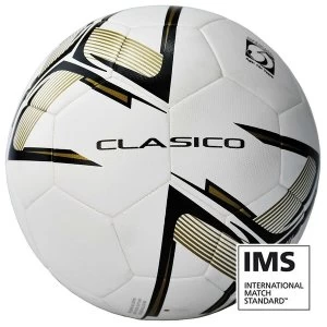 Precision Clasico Match Football White/Black/Gold - Size 3