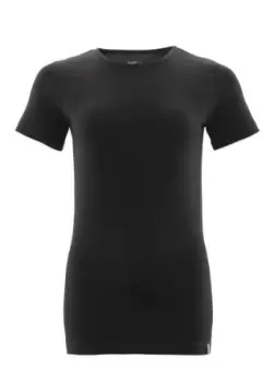 Mascot Workwear Black Womens Organic Cotton Short Sleeve T-Shirt, UK- XL, EUR- XL