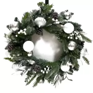 The Spirit Of Christmas Luxury Wreath 31 - Silver