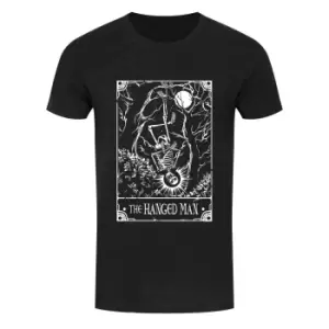 Deadly Tarot Mens The Hanged Man Heather T-Shirt (M) (Black/White)