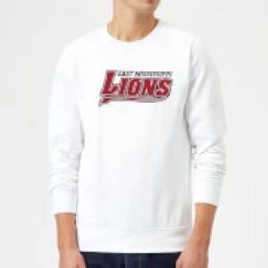 East Mississippi Community College Lions Script Logo Sweatshirt - White - L